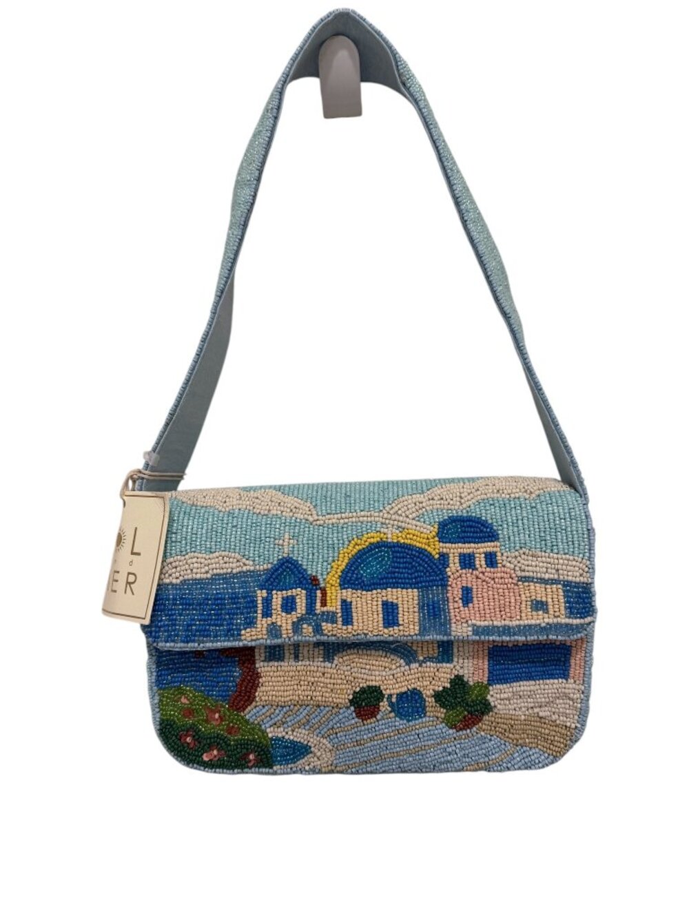 Sol and Mer Santorini Geek Islands Beaded Bag New Release NWT Handmade India
